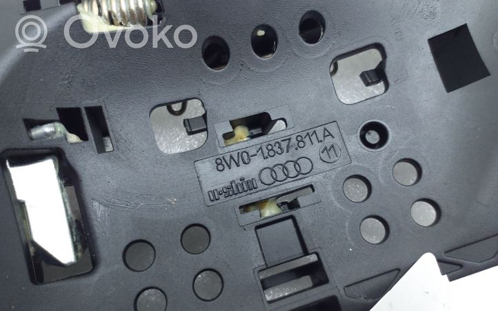 Audi A4 S4 B9 Klamka/wspornik zewnętrzny drzwi tylnych 8W01837811A