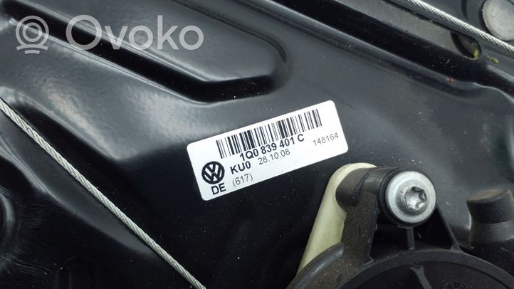 Volkswagen Eos Elektryczny podnośnik szyby drzwi tylnych 1Q0839401C