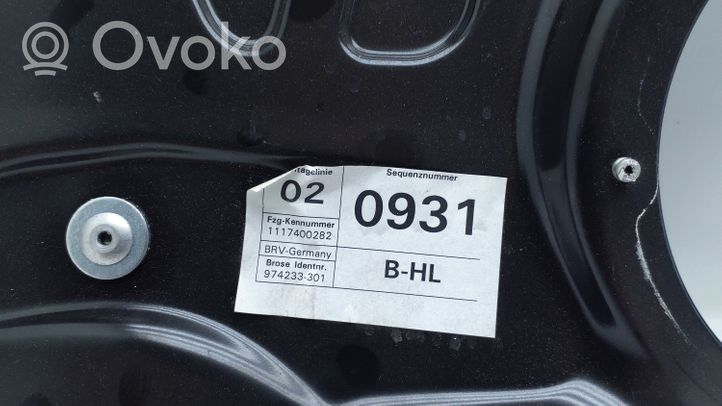 Volkswagen PASSAT B7 Galinio el. lango pakėlimo mechanizmas be varikliuko 3AA839755