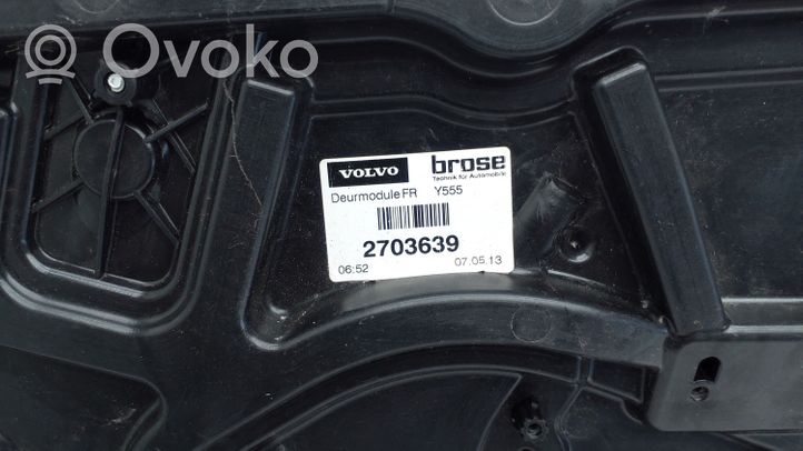 Volvo V40 Meccanismo di sollevamento del finestrino anteriore senza motorino 31276216