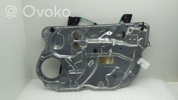 Volkswagen Polo IV 9N3 Meccanismo di sollevamento del finestrino anteriore senza motorino 6Q4837756