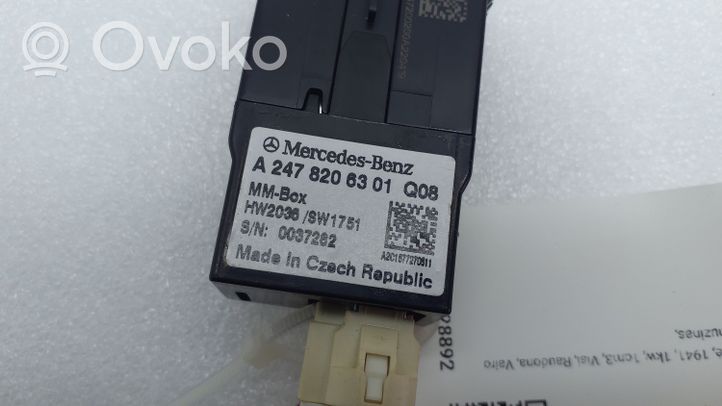 Mercedes-Benz A W177 Gniazdo / Złącze USB A2478206301