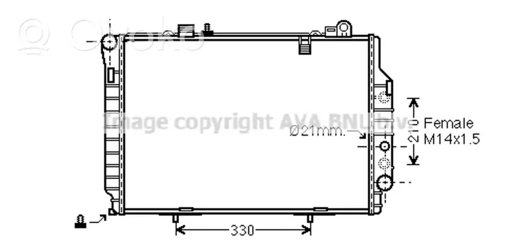 Mercedes-Benz C W202 Radiateur de refroidissement 2025005603