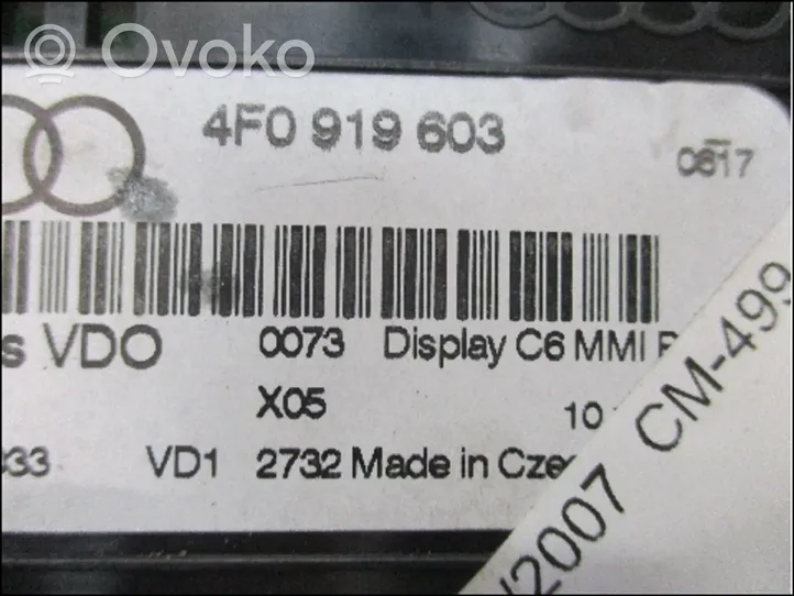 Audi A6 Allroad C6 Monitor/display/piccolo schermo 4F0919603