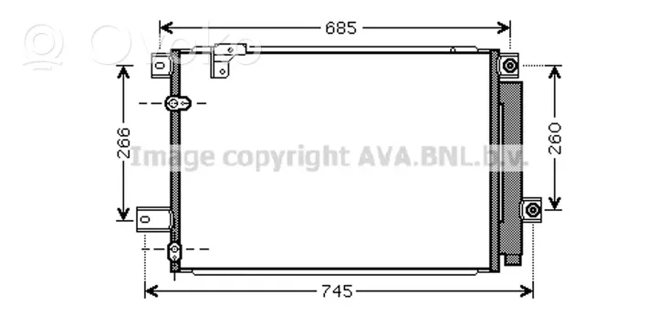 Toyota Avensis T250 Radiatore di raffreddamento A/C (condensatore) 8845005170