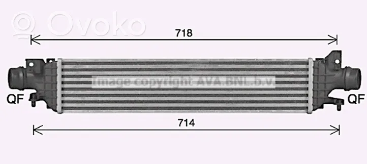 Chevrolet Aveo Välijäähdyttimen jäähdytin 96943741