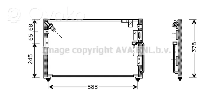 Hyundai Galloper Radiateur condenseur de climatisation HR780051A