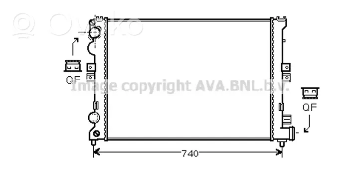 Citroen Evasion Radiateur de refroidissement 1301P2