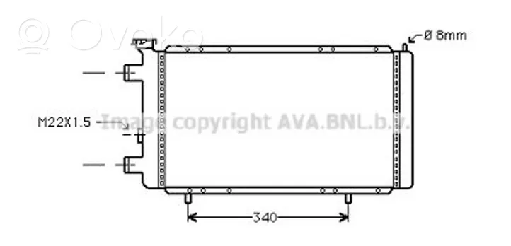 Renault Trafic I Radiateur de refroidissement 7700720232