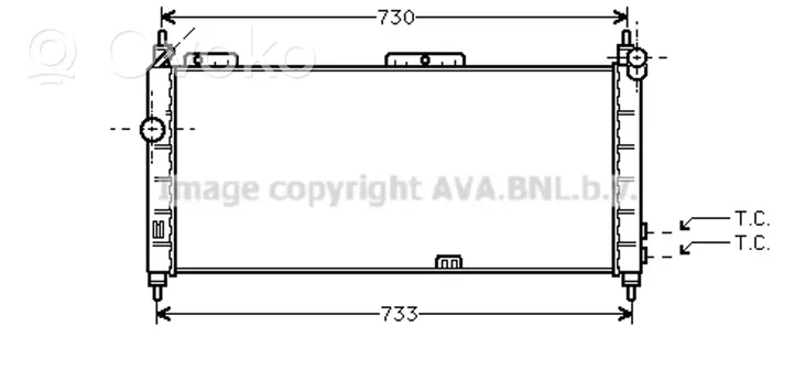 Opel Corsa B Radiateur de refroidissement 52459323