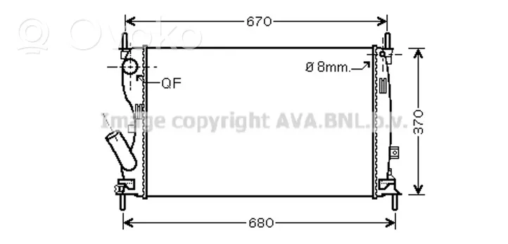 Ford Fiesta Radiateur de refroidissement 1359244