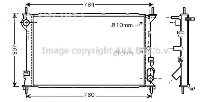 Ford Transit Radiatore di raffreddamento 1365996