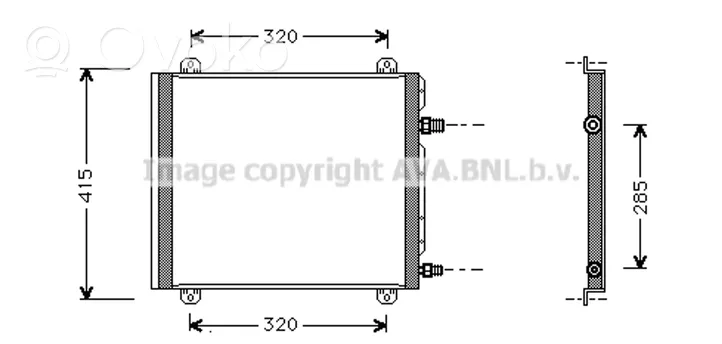 Renault Twingo III Radiateur condenseur de climatisation 7700433077