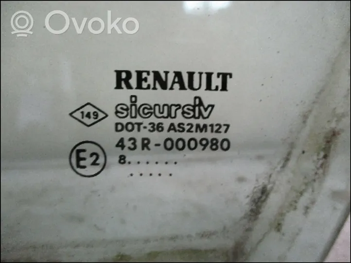 Renault 19 aizmugurējo durvju stikls 7700780540