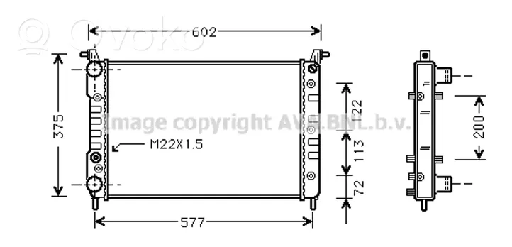 Fiat Palio Jäähdyttimen lauhdutin 46750717