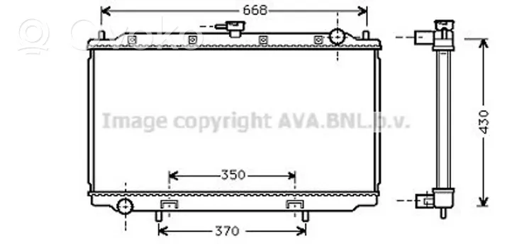 Nissan Primera Radiateur de refroidissement 214102F603