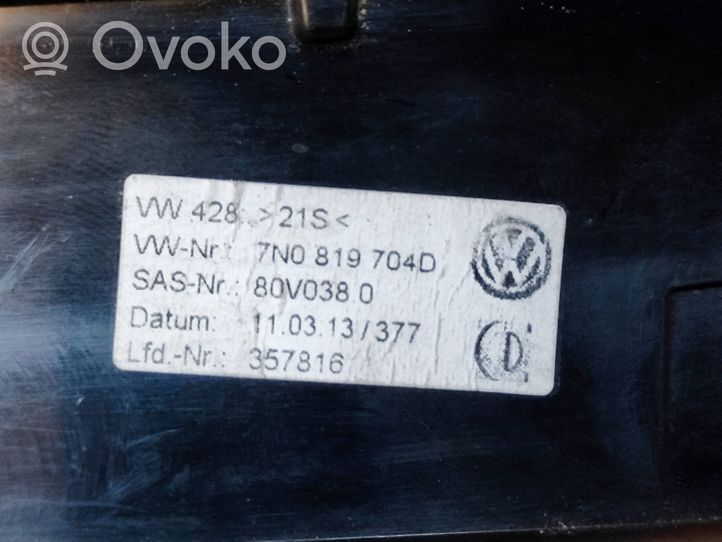 Volkswagen Sharan Boczna kratka nawiewu deski rozdzielczej 7N0819704D