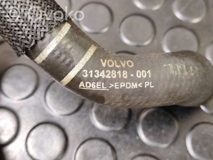 Volvo S60 Tubo flessibile del liquido di raffreddamento del motore 31342818