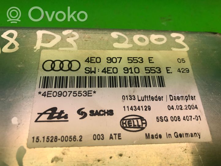 Audi A8 S8 D3 4E Moottorin ohjainlaite/moduuli (käytetyt) 4E0907553E