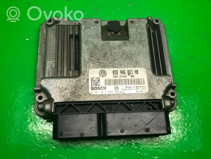 Volkswagen Golf V Centralina/modulo motore ECU 0281013606