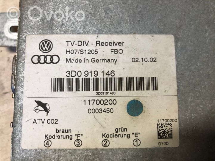 Volkswagen Phaeton Pääyksikkö multimedian ohjaus 3D0919146