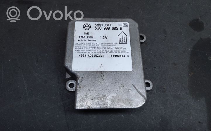 Volkswagen Polo IV 9N3 Innesco anello di contatto dell’airbag (anello SRS) 6Q0909605B