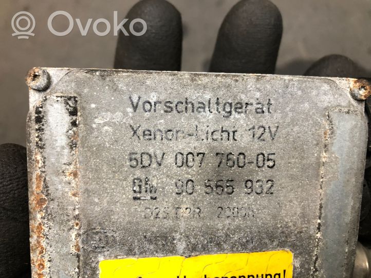 Opel Zafira A Module de ballast de phare Xenon 5DV00776005