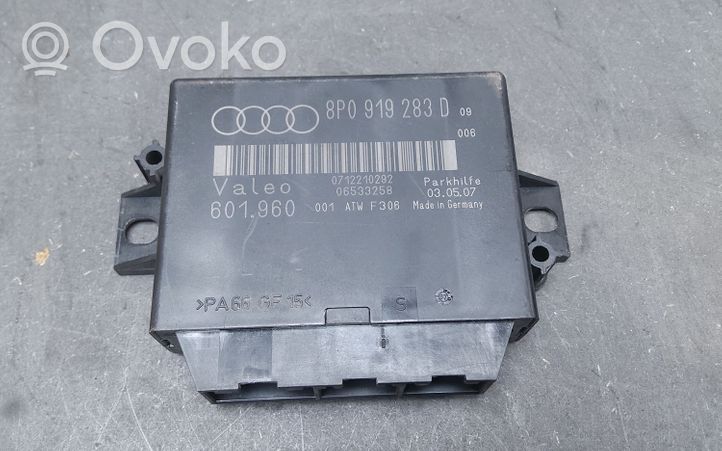 Audi A3 S3 A3 Sportback 8P Sterownik / Moduł parkowania PDC 8P0919283D