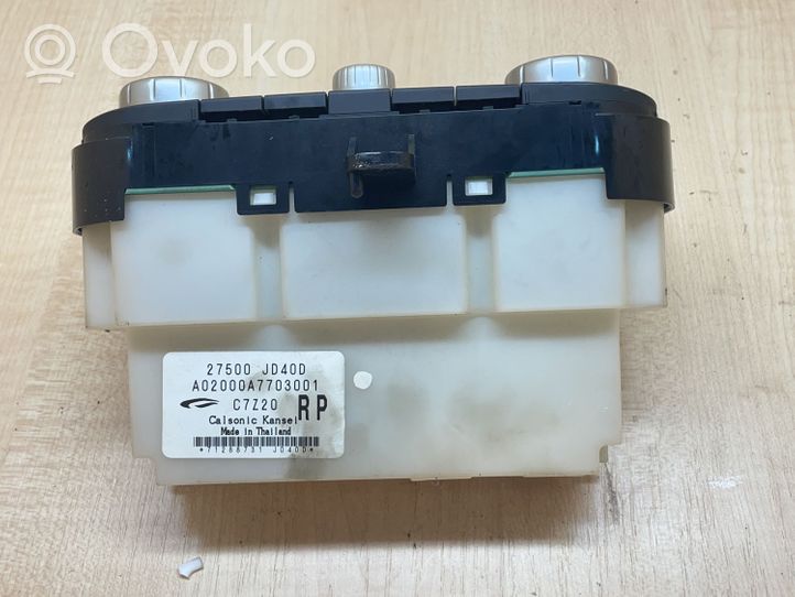 Nissan Qashqai Steuergerät Klimaanlage A02000A7703001