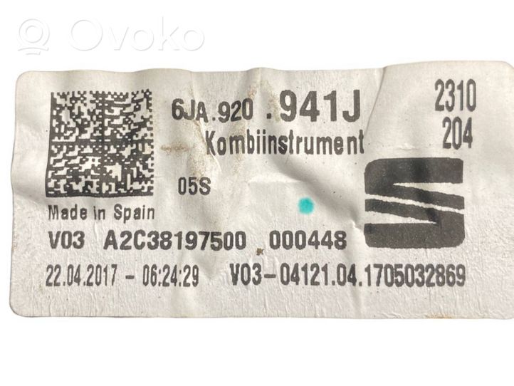 Seat Toledo IV (NH) Tachimetro (quadro strumenti) 6JA920941J