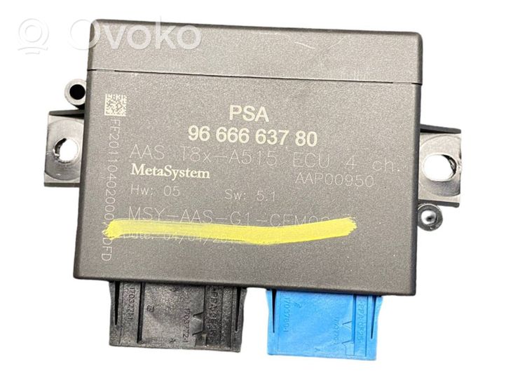 Peugeot 5008 Parking PDC control unit/module 9666663780