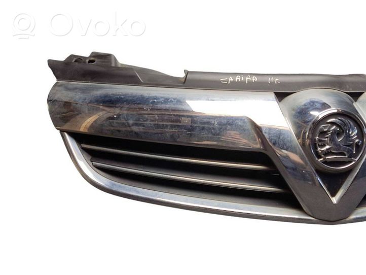 Opel Zafira B Grille calandre supérieure de pare-chocs avant 13247327