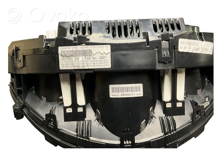 Mercedes-Benz E W212 Speedometer (instrument cluster) A2129002010