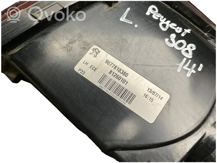 Peugeot 308 Takaluukun takavalot 9677818380