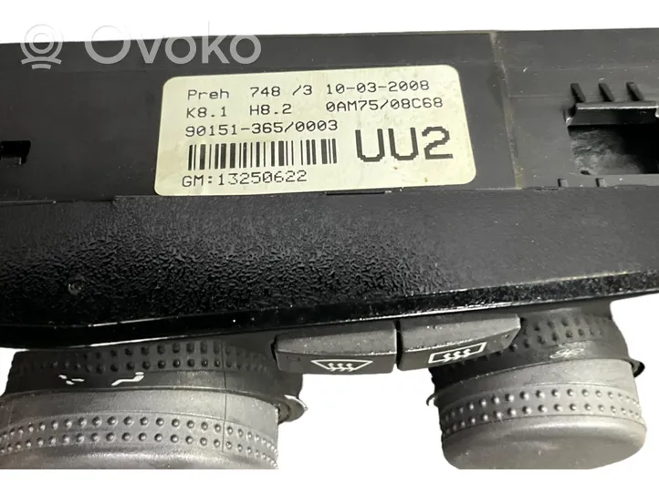 Opel Zafira B Climate control unit 0AM7508C68