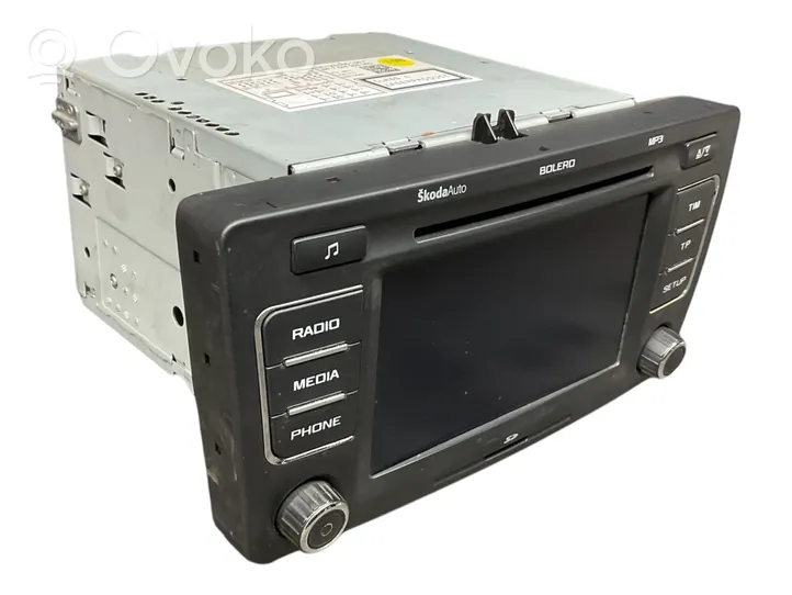 Skoda Octavia Mk2 (1Z) Radio/CD/DVD/GPS-pääyksikkö 1Z0035156F