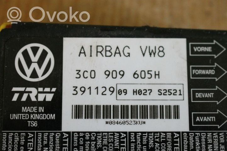 Seat Leon (1P) Sterownik / Moduł Airbag 3C0909605H