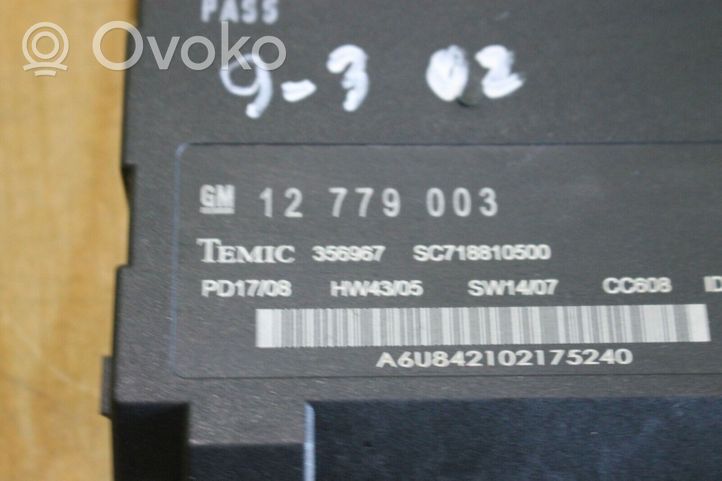 Saab 9-3 Ver2 Moduł / Sterownik komfortu 12779003