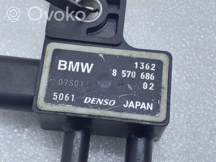 BMW 1 F20 F21 Capteur de pression des gaz d'échappement 8570686