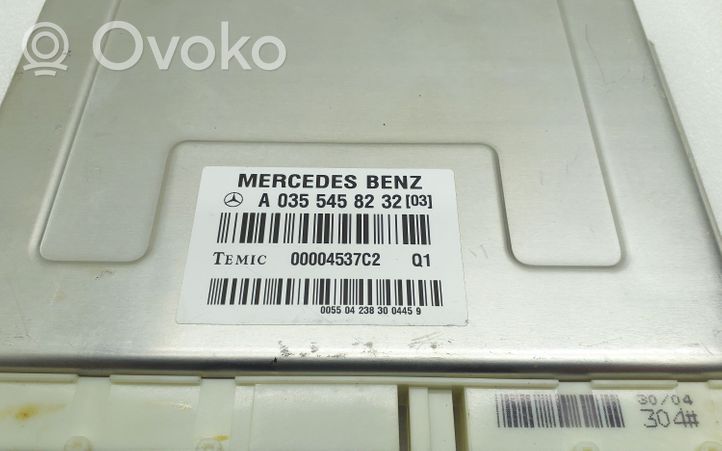 Mercedes-Benz CLS C219 Sterownik / Moduł zawieszenia pneumatycznego A0355458232