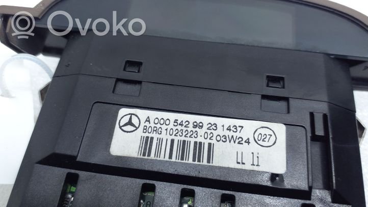 Mercedes-Benz CL C215 Pysäköintitutkan anturin näyttö (PDC) A0005429923