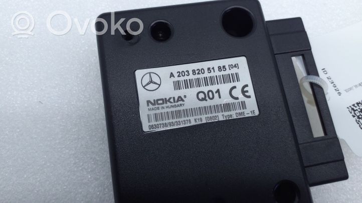 Mercedes-Benz CL C215 Unidad de control/módulo del teléfono A2038205185