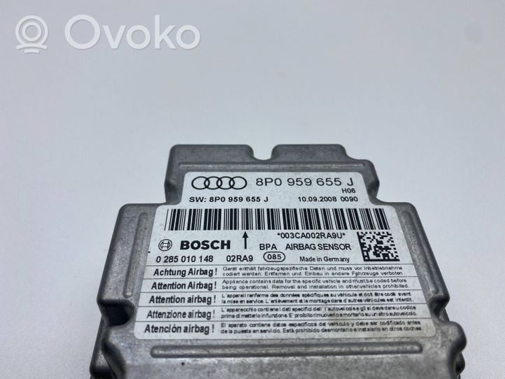 Audi A3 S3 A3 Sportback 8P Centralina/modulo airbag 8P0959655J