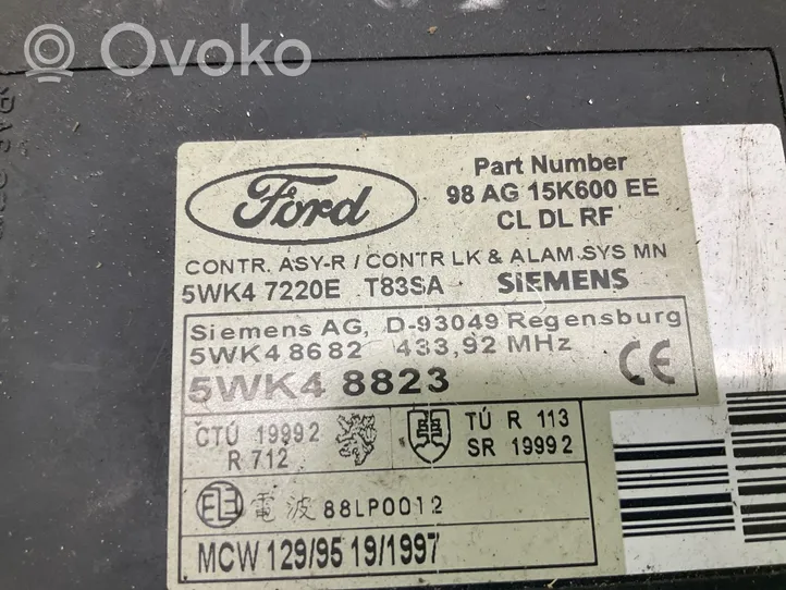 Ford Focus C-MAX Moduł / Sterownik komfortu 98AG15K600EE