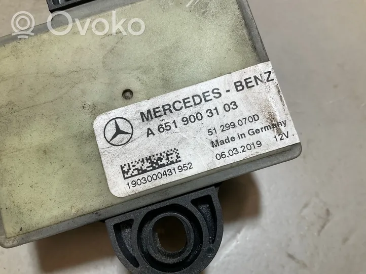 Mercedes-Benz Sprinter W906 Relais de bougie de préchauffage A6519003103