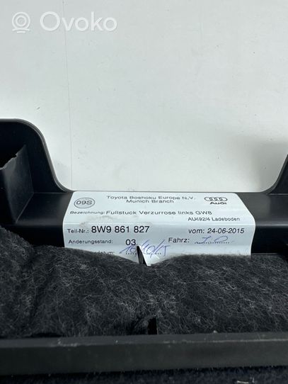 Audi A4 S4 B9 Muu vararenkaan verhoilun elementti 8W9861827