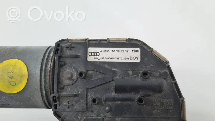 Audi A8 S8 D4 4H Etupyyhkimen vivusto ja moottori 4H1955119C