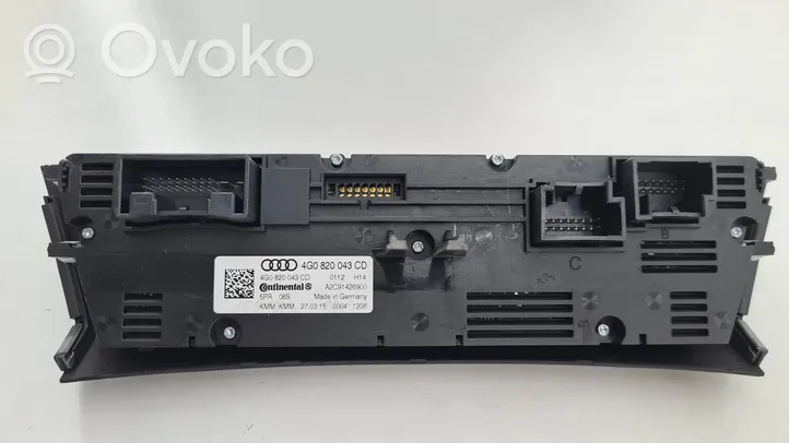 Audi A7 S7 4G Ilmastoinnin ohjainlaite 4G0820043CD