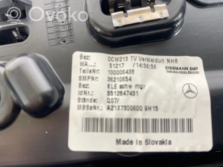 Mercedes-Benz E W213 Boczki / Poszycie drzwi tylnych A2137300200