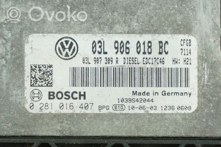 Volkswagen Golf VI Sterownik / Moduł ECU 03L906018BC